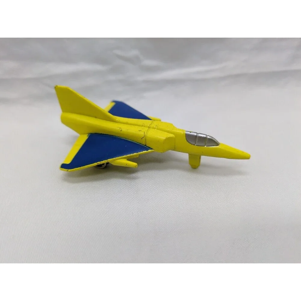Yellow And Blue Military Fighter Diecast Plane 3